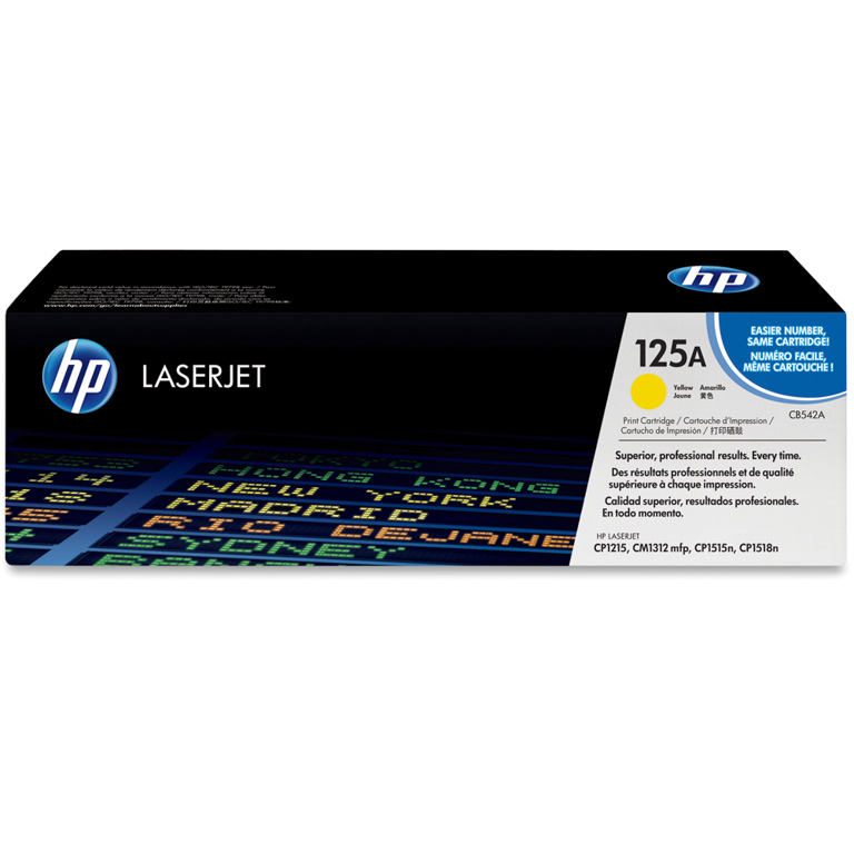 TONER LASER HP 125A CB542A AMARILLO