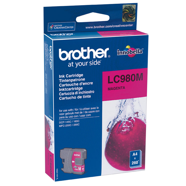 CARTUCHO INK-JET BROTHER LC980M MAGENTA