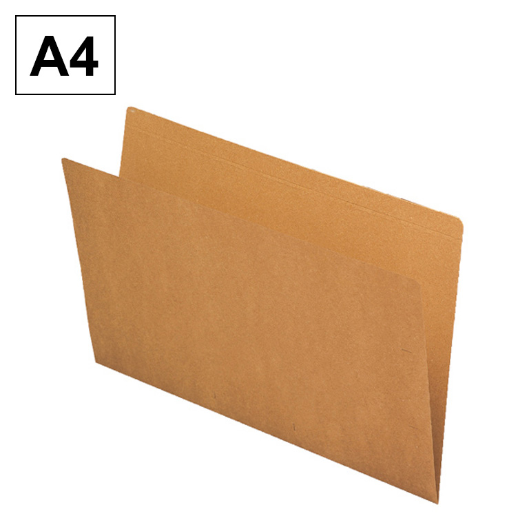 SUBCARPETA CARTULINA PLUS OFFICE A4 312X235 MM 170 GRAMOS COLOR KRAFT INTERIOR Y EXTERIOR