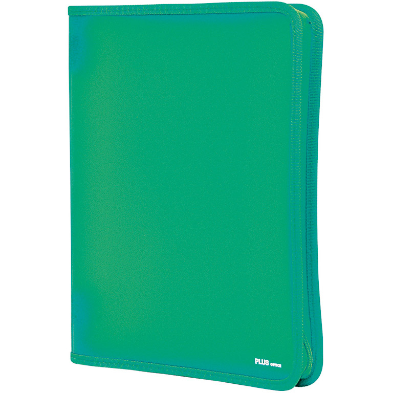 CARPETA PORTADOCUMENTOS PLUS OFFICE CON CREMALLERA A4 COLOR VERDE