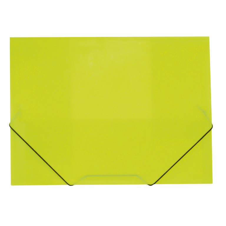 CARPETA PLUS OFFICE A4+ 235X318 MM. GOMAS Y SOLAPAS POLIPROPILENO RAYADO COLOR VERDE CLARO