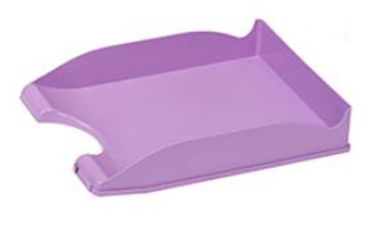 BANDEJA SOBREMESA APILABLE POLIESTIRENO PLASTICO PASTEL VIOLETA