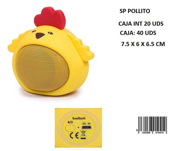 ALTAVOZ BLUETOOTH POLLITO KOOLTECH