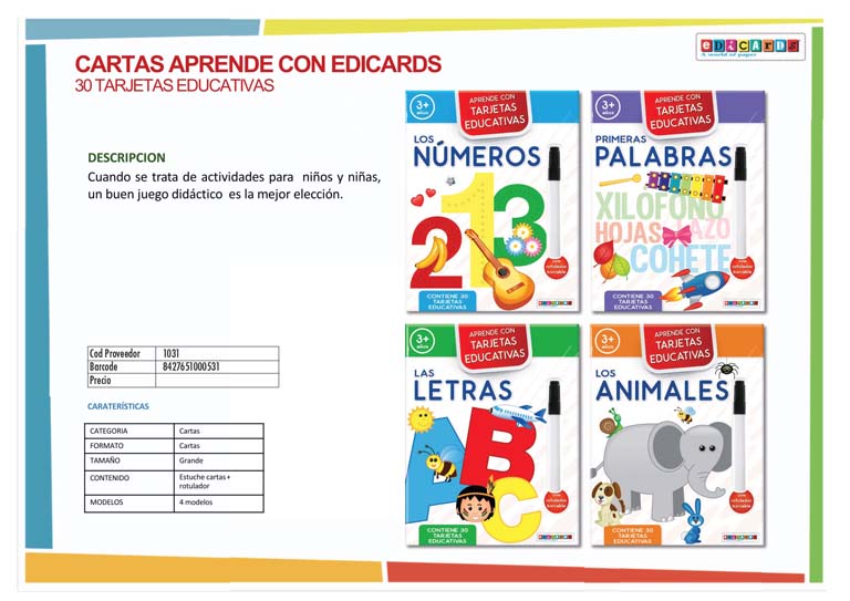 APRENDE CON TARJETAS EDUCATIVAS