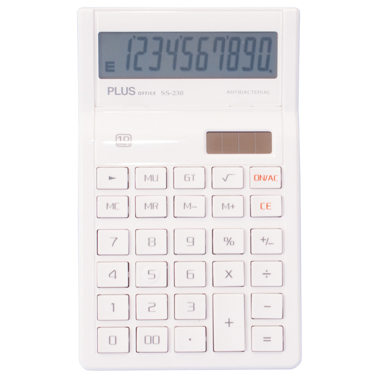 CALCULADORA PLUS OFFICE SS-230 ANTIBACTERIANA GRANDE