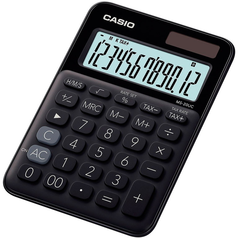 CALCULADORA CASIO MS-20UC NEGRO
