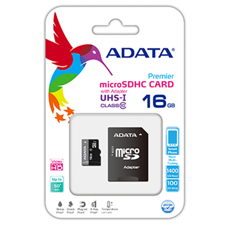 TARJETA MEMORIA ADATA MICRO SDHC 16 GB