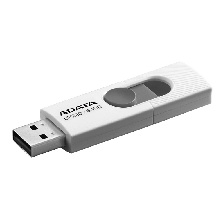 PEN DRIVE ADATA DESLIZANTE 64GB BLANCO/GRIS USB