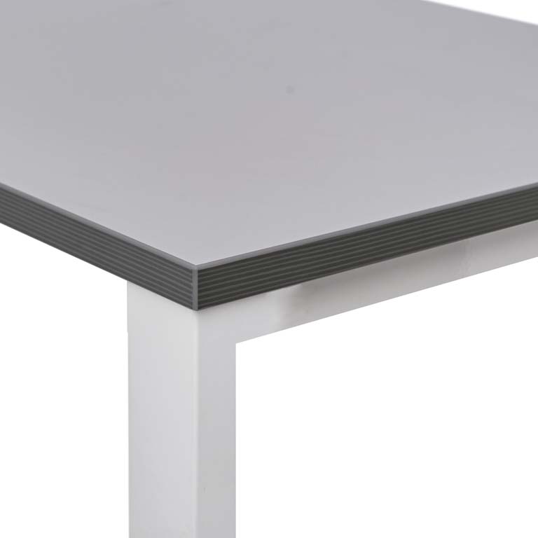 MESA ROCADA LÍNEA TOTAL 140X80CM COLOR BLANCO GRIS
