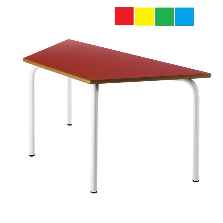 Mesa infantil trapezoidal 120x60x60 Altura: 46cm Acero