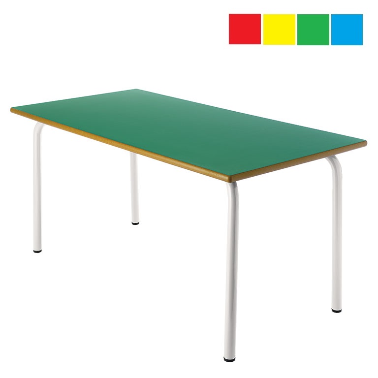 Mesa infantil rectangular 120x60x60cm Altura: 52cm Acero