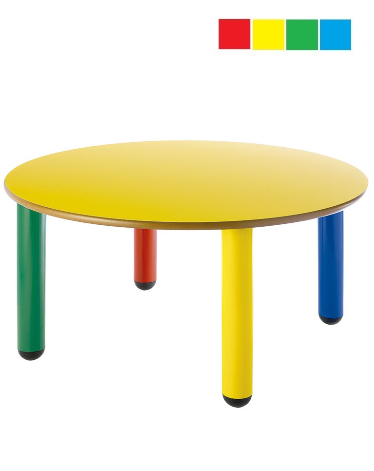 Mesa infantil redonda diámetro 120cm Altura 52 cm PP