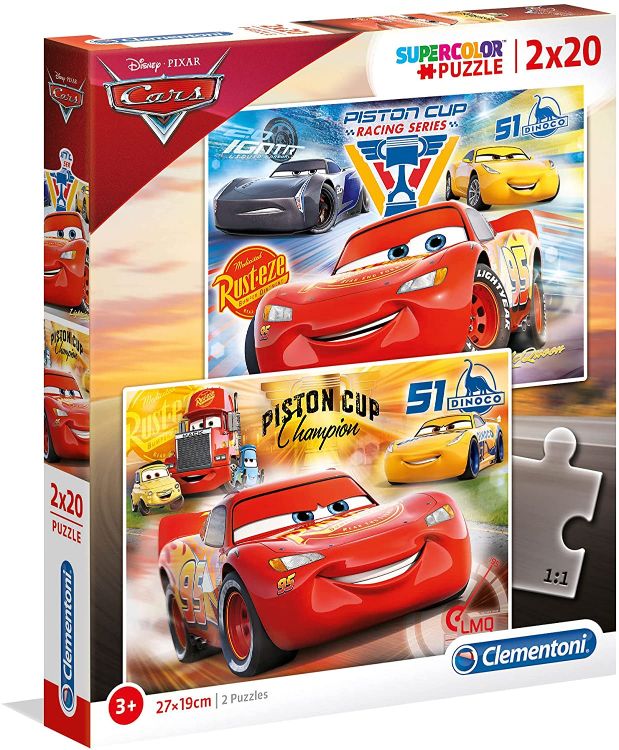 PUZZLE 2X20 PIEZAS CARS 3