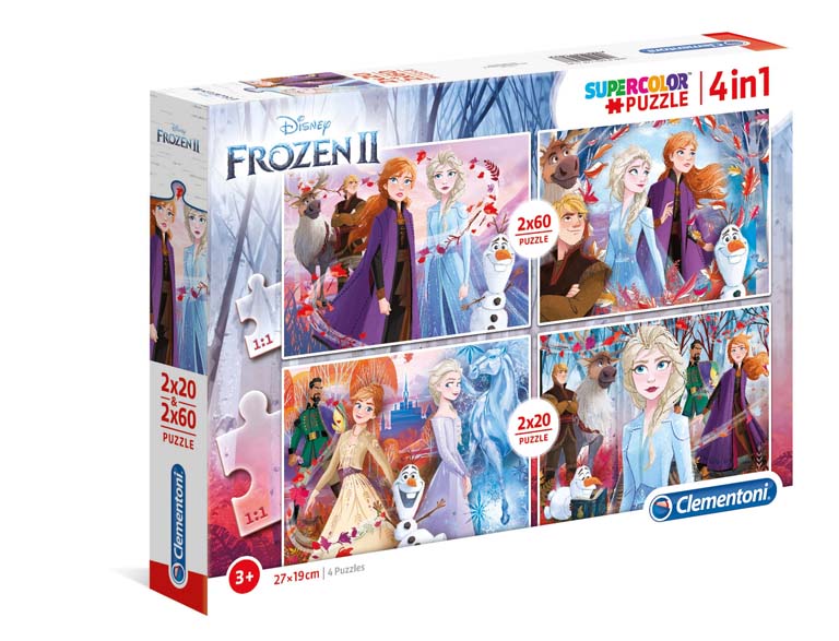 PUZZLE 2X20+2X60 PIEZAS FROZEN 2 