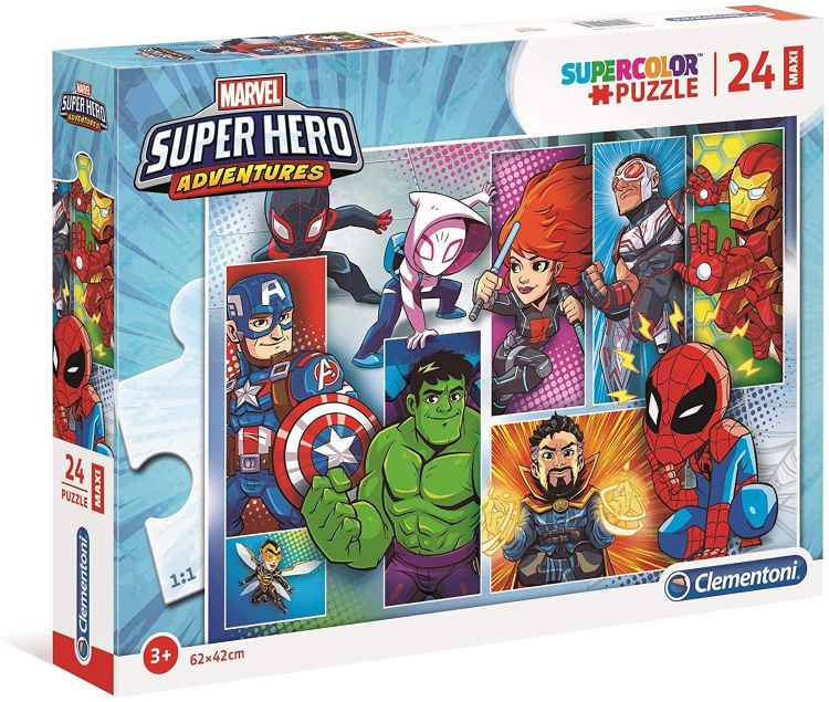 PUZZLE 24 PIEZAS MAXI SUPER HERO MARVEL