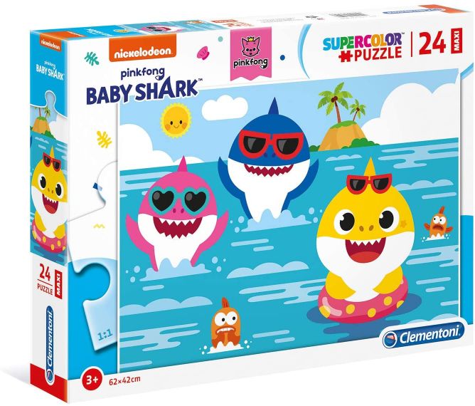 PUZZLE 24 PIEZAS MAXI BABY SHARK