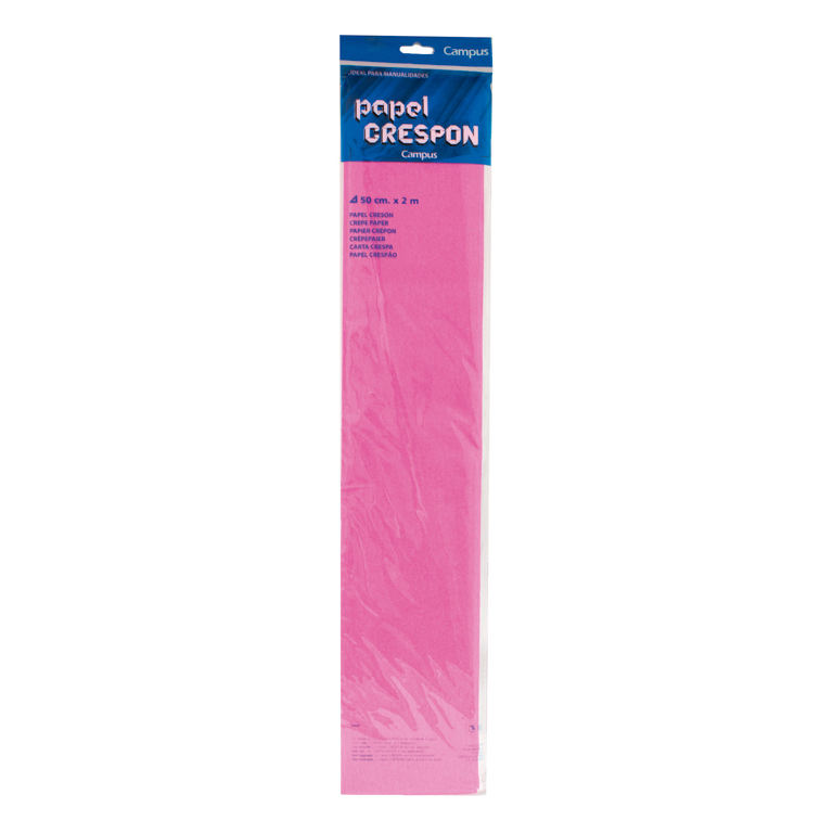 PAPEL CRESPÓN CAMPUS COLLEGE 50 CM X 2 M COLOR ROSA OSCURO