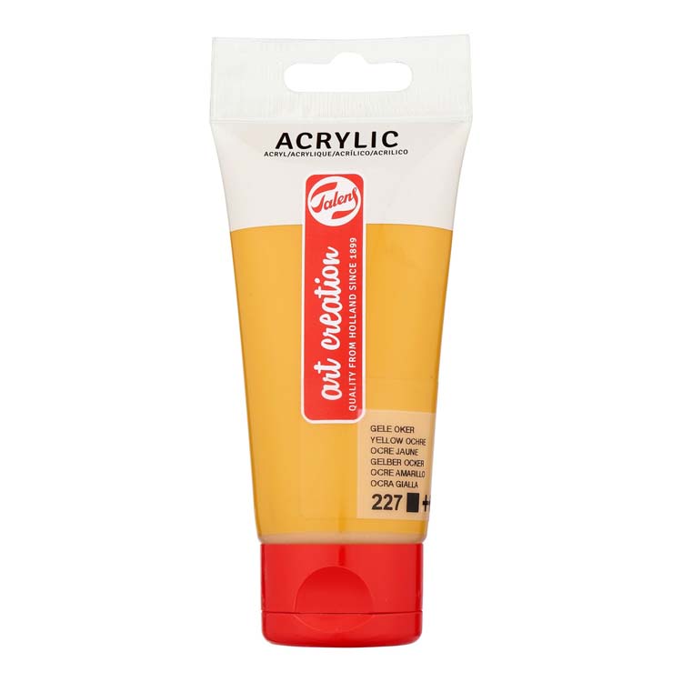 PINTURA ACRÍLICA OLEO TALENS TUBO 75ML COLOR OCRE AMARILLO 22