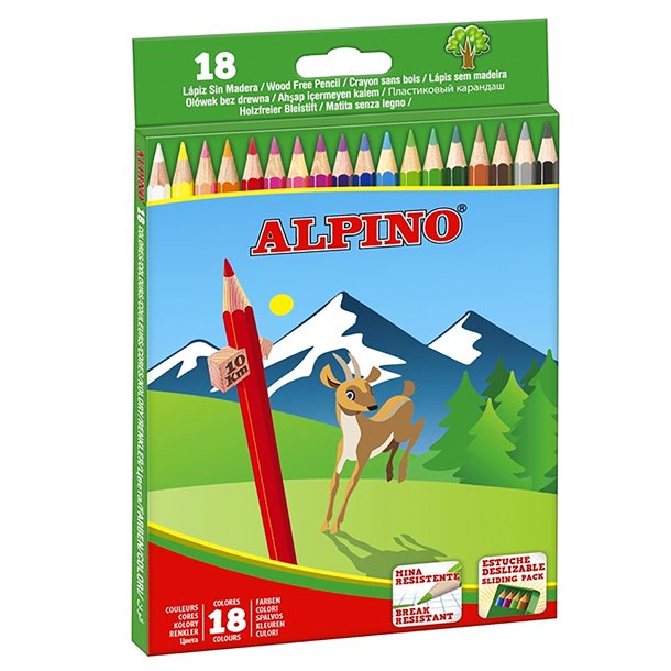 LAPICERO DE COLORES ALPINO 18 COLORES