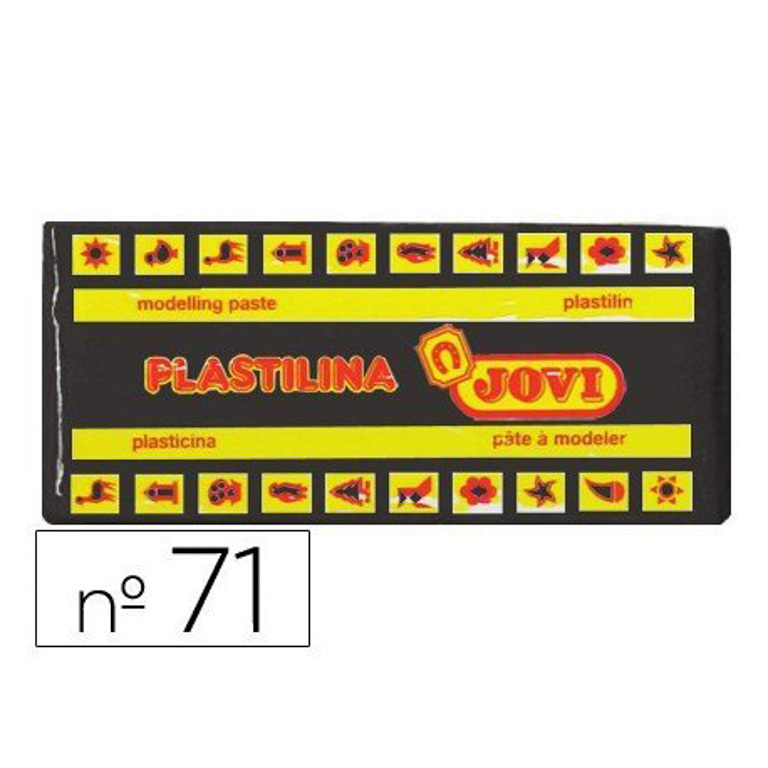 PLASTILINA JOVI MEDIANA 150 GRAMOS COLOR NEGRO