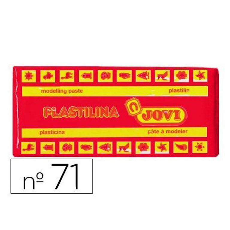 PLASTILINA JOVI MEDIANA 150 GRAMOS COLOR ROJO