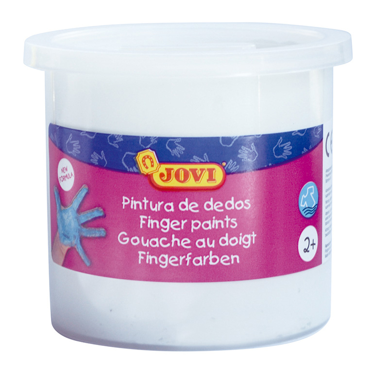 PINTURA DE DEDOS JOVI BOTE 125ML COLOR BLANCO