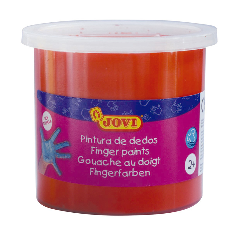 PINTURA DE DEDOS JOVI BOTE 125ML COLOR BERMELLÓN