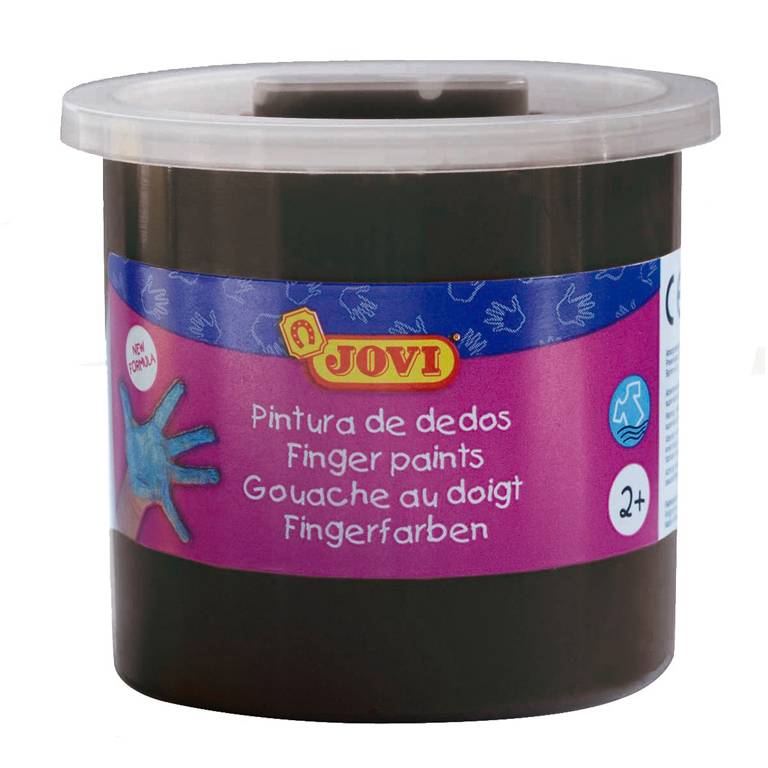 PINTURA DE DEDOS JOVI BOTE 125ML COLOR NEGRO