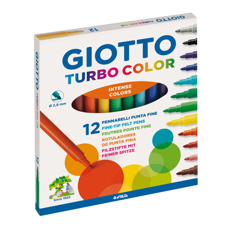 ROTULADORES GIOTTO TURBO COLOR 12 COLORES