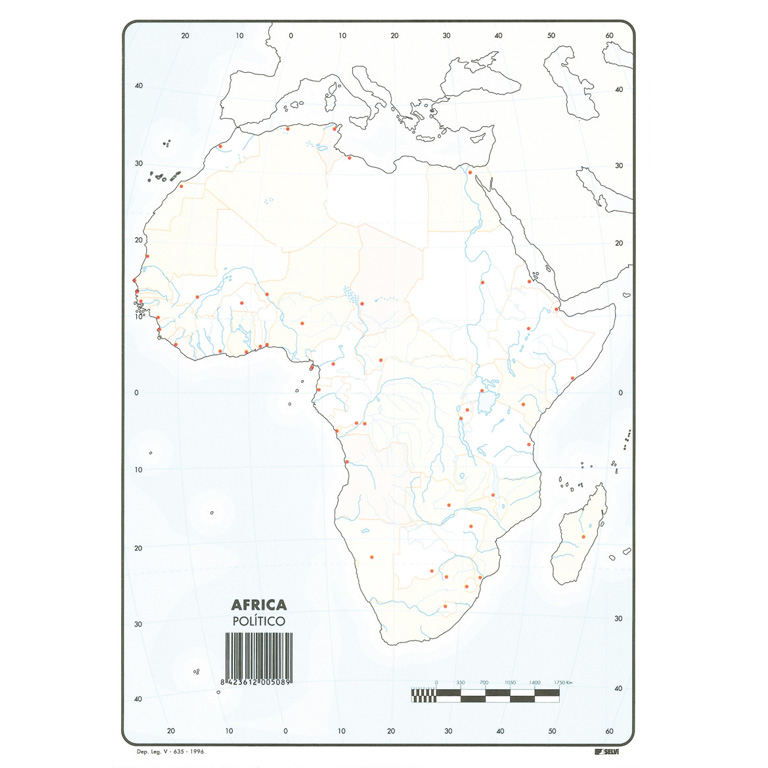 Mapas Mudos Africa Político