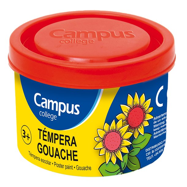 TEMPERA CAMPUS COLLEGE BOTE 40ML COLOR BERMELLON