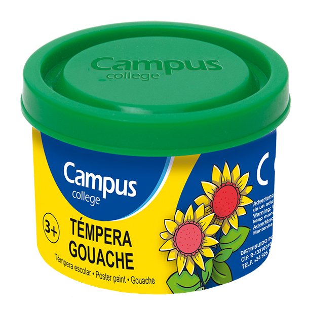 TEMPERA CAMPUS COLLEGE BOTE 40ML COLOR VERDE