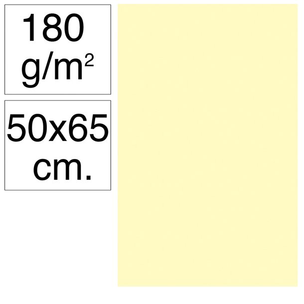 CARTULINA CAMPUS 500X650 MM 180 GRAMOS COLOR CREMA