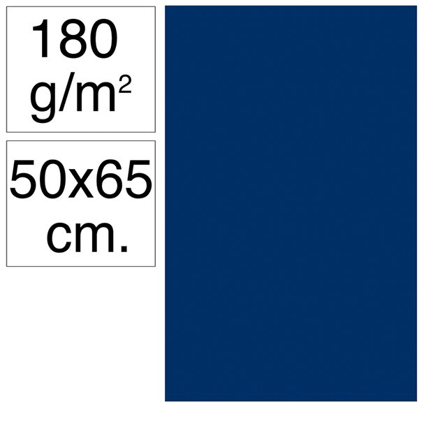 CARTULINA CAMPUS 500X650 MM 180 GRAMOS COLOR AZUL ULTRAMAR