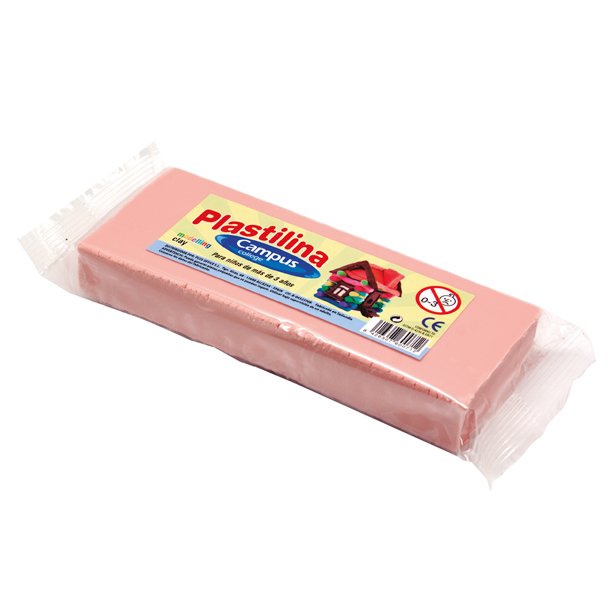 PLASTILINA CAMPUS COLLEGE MEDIANA 200 GRAMOS COLOR CARNE