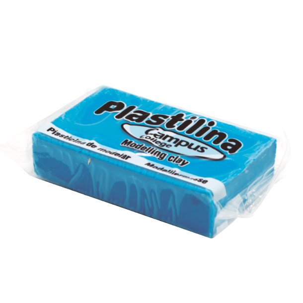 PLASTILINA CAMPUS COLLEGE PEQUEÑA 60 GRAMOS COLOR AZUL CLARO