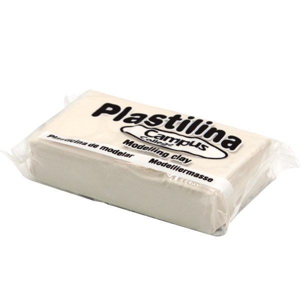 PLASTILINA CAMPUS COLLEGE PEQUEÑA 60 GRAMOS COLOR BLANCO