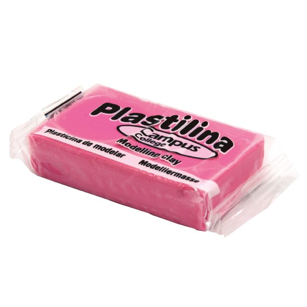 PLASTILINA CAMPUS COLLEGE PEQUEÑA 60 GRAMOS COLOR ROSA