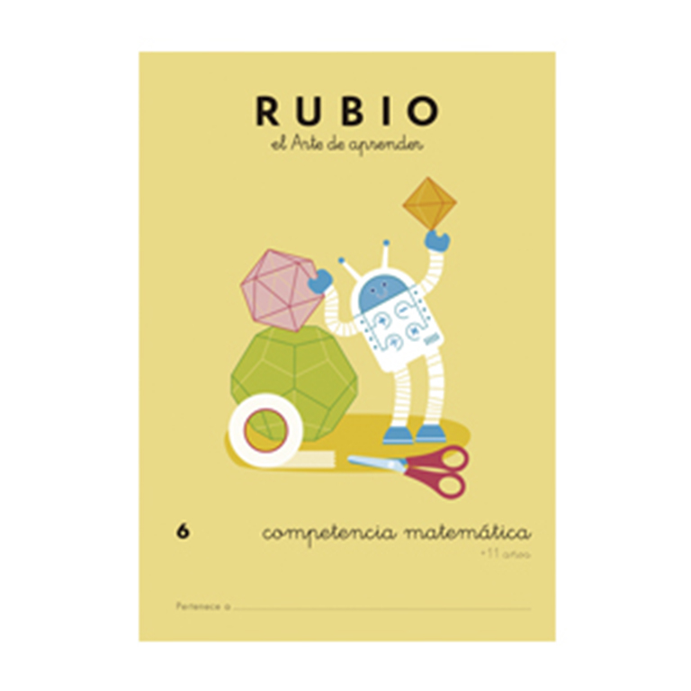 CUADERNO RUBIO COMPETENCIA MATEMÁTICA 6 A4