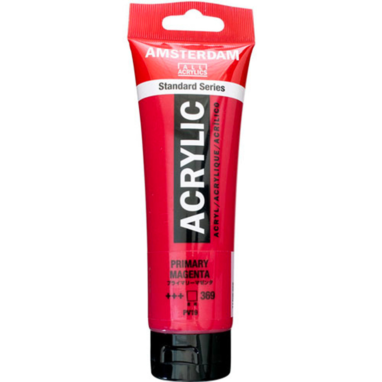 PINTURA ACRÍLICA OLEO AMSTERDAM TUBO 120ML COLOR MAGENTA PRIMARIO 369