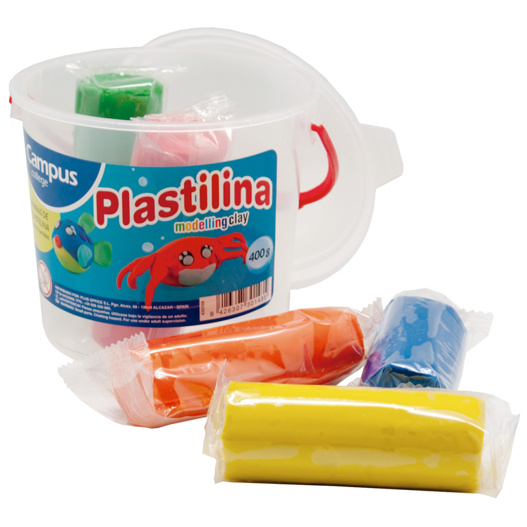 PLASTILINA CAMPUS COLLEGE BOTE 5 COLORES
