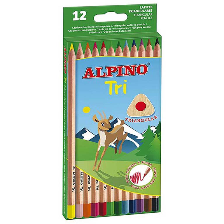 LAPICERO DE COLORES ALPINO TRI 12 COLORES