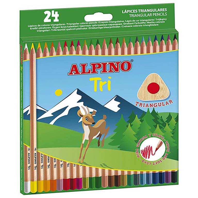 LAPICERO DE COLORES ALPINO TRI 24 COLORES