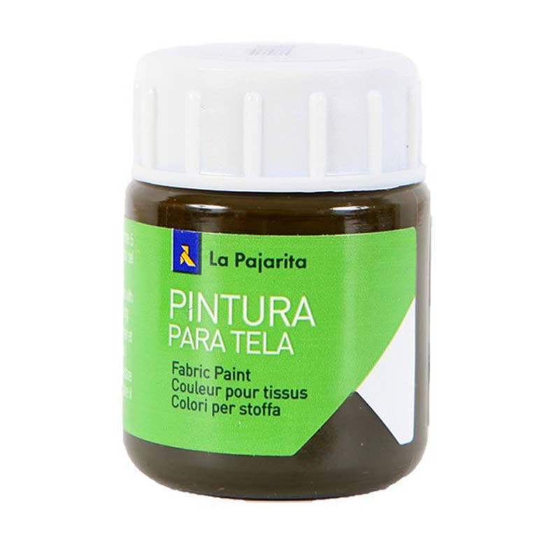 PINTURA TELA LA PAJARITA BOTE 25ML COLOR SOMBRA NATURAL