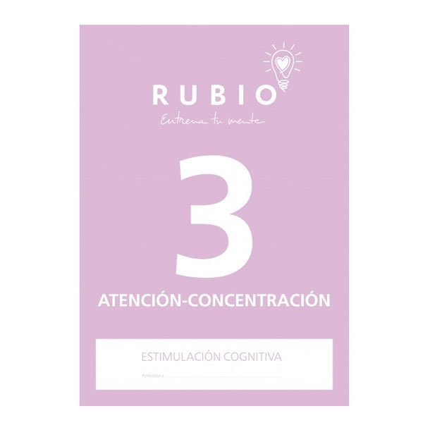 CUADERNO RUBIO ESTIMULACIÓN CREATIVA ATENCIÓN CONCENTRACIÓN 3 A4