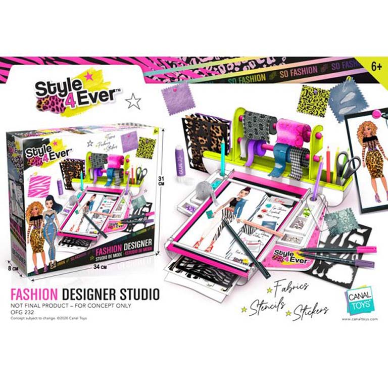 SET DE MANUALIDADES FASHION DESIGNER STUDIO