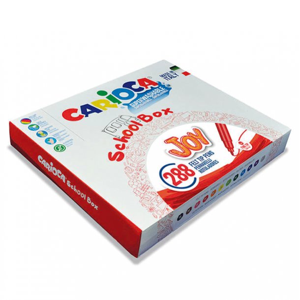 ROTULADORES CARIOCA JOY SCHOOL BOX 12 COLORES X 24 UNIDADES