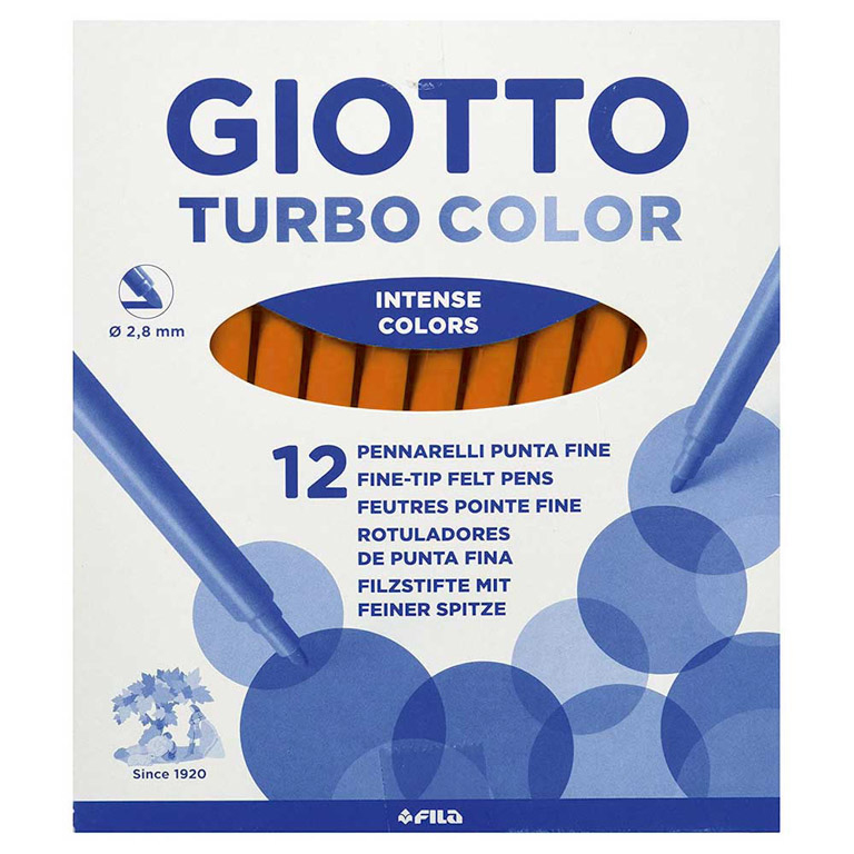 ROTULADOR GIOTTO TURBO 12 UNIDADES MARRÓN CLARO