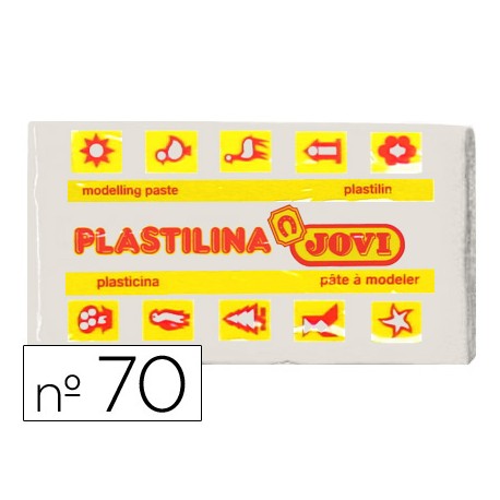 PLASTILINA JOVI PEQUEÑA 50 GRAMOS COLOR BLANCO