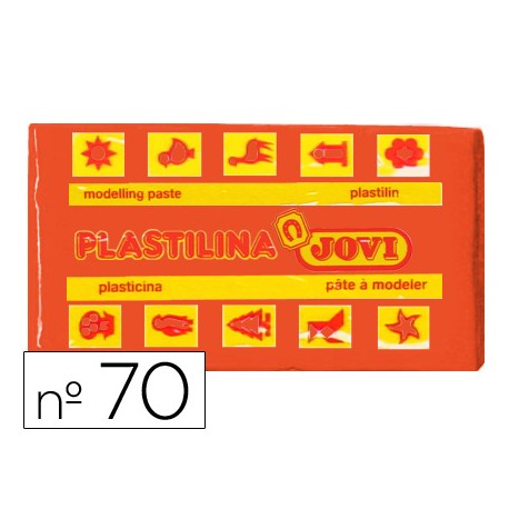 PLASTILINA JOVI PEQUEÑA 50 GRAMOS  COLOR NARANJA